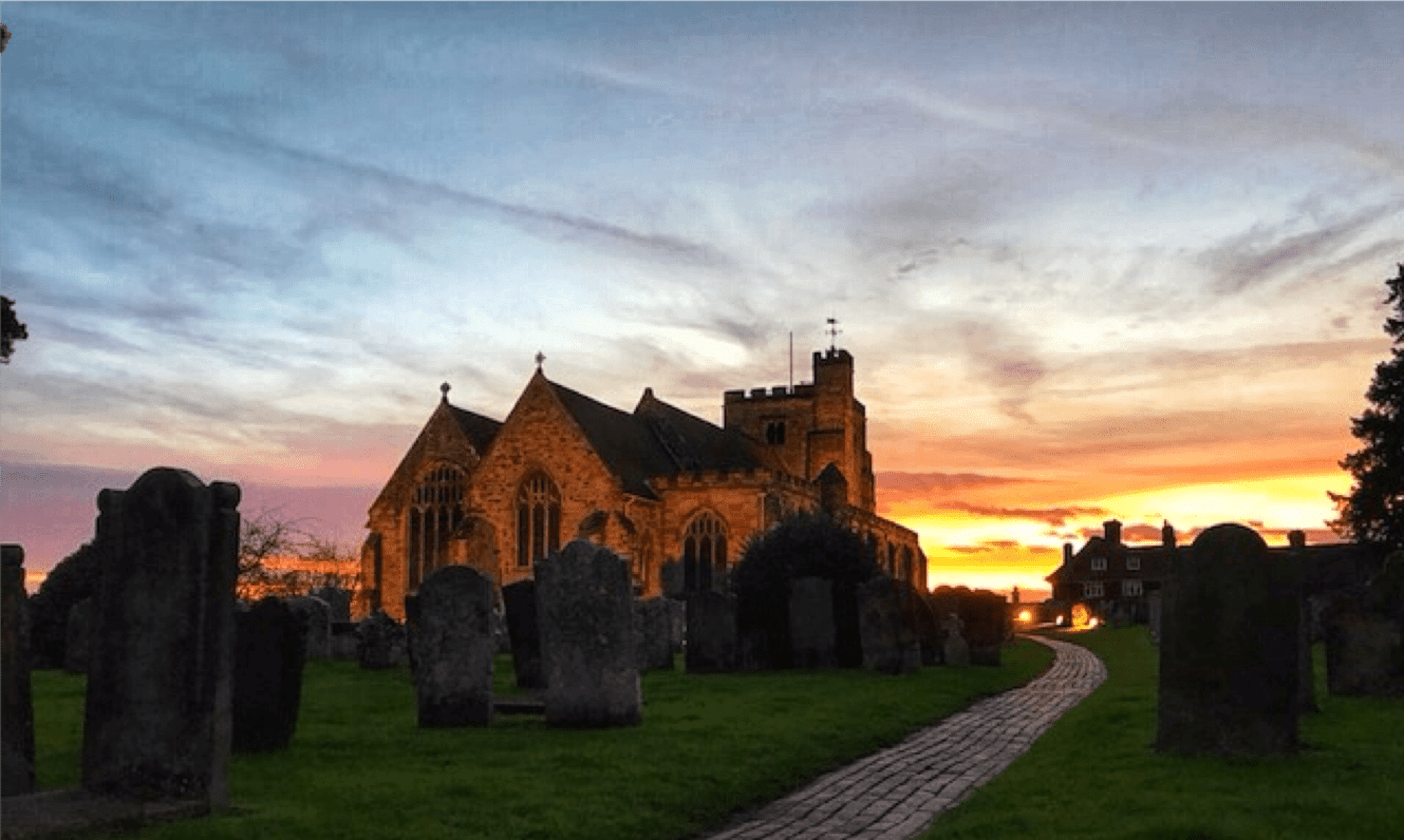 St Mary's at sunset