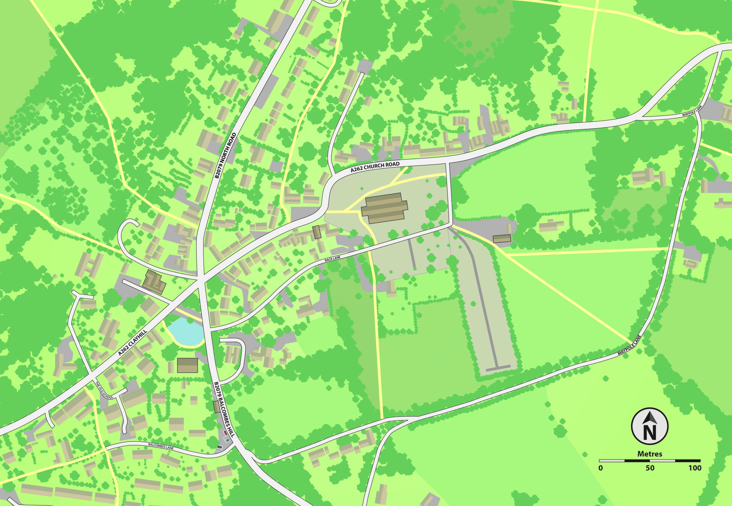 Map of Goudhurst Village